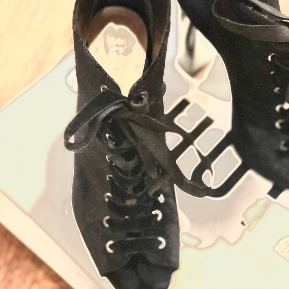 Schutz black booties